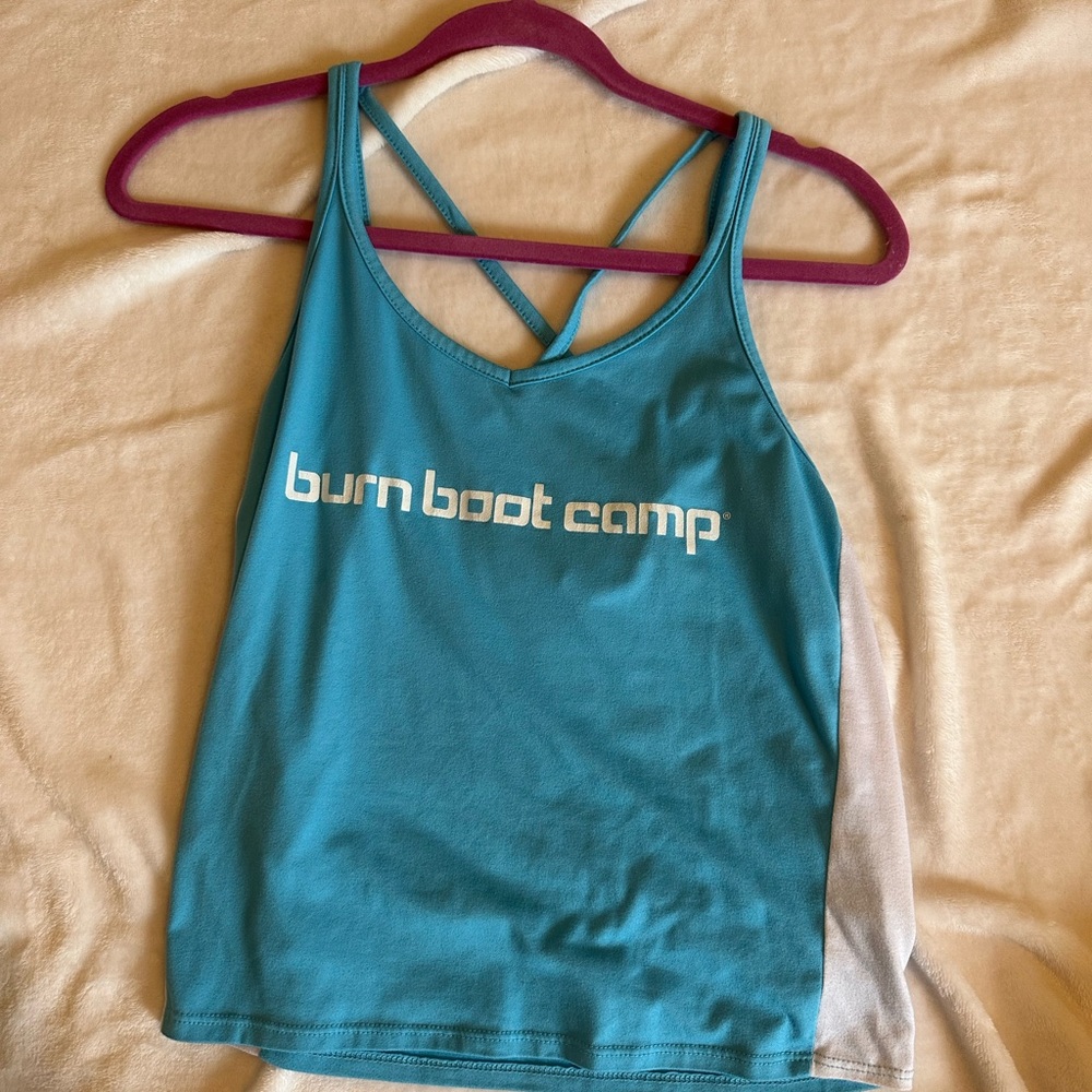 Teal Burn Boot Camp Tank Top